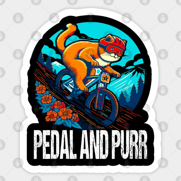 Downhill Mountain Biking Sticker by Outrageous Flavors